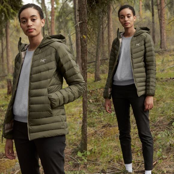 Arc'teryx Agrium Hoody Down Puffer Jacket Green - Picture 1 of 8